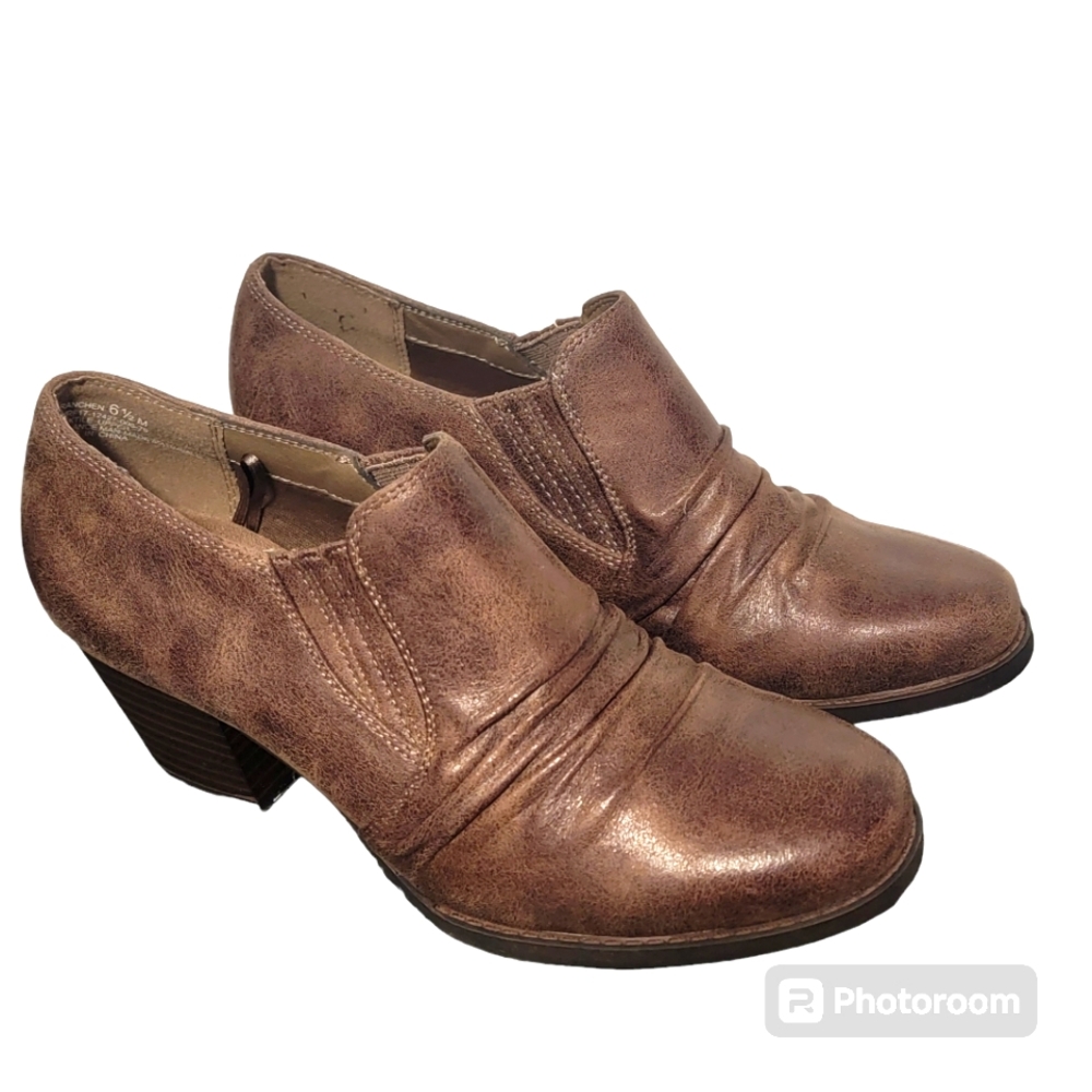 Yuu Ranchen Brown Booties Shoes Size 6.5 New No Box